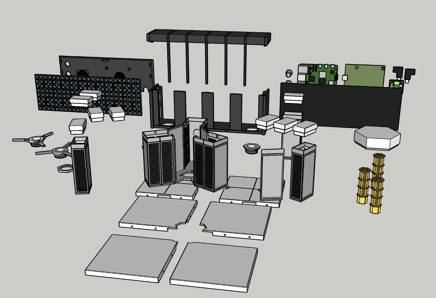 RasQberry Two Exploded View