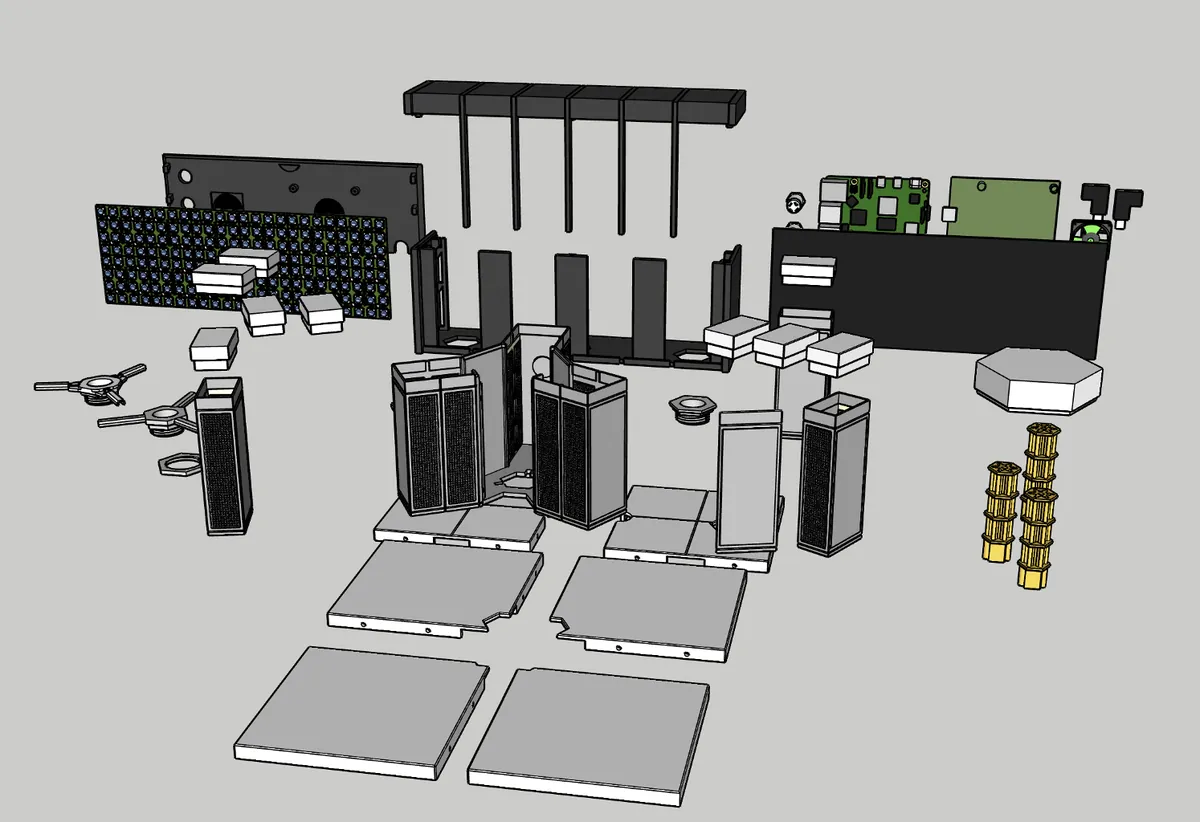RasQberry Two Exploded View